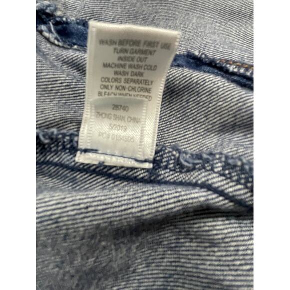 Garnet Hill Kids Jean Jacket with Embroidered Flowers Size Large - Picture 15 of 16